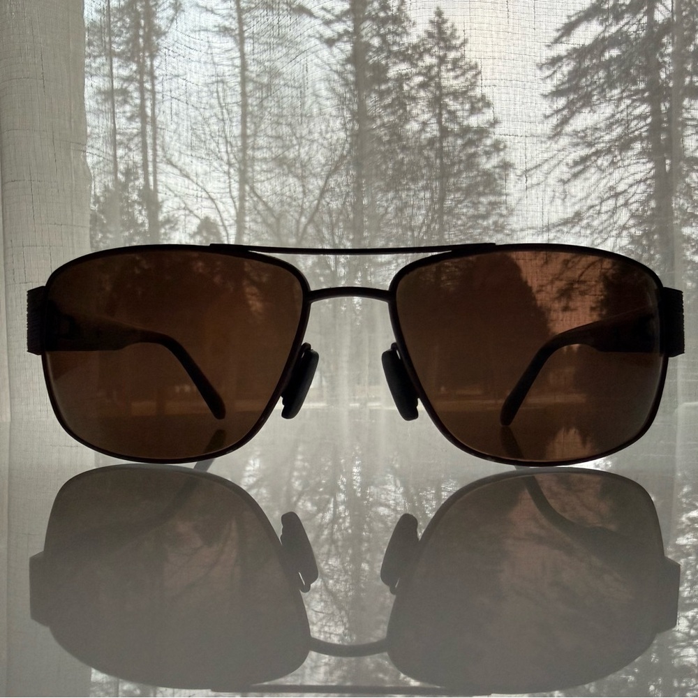 Maui Jim OHIA Brown Aviator Sunglasses with Case